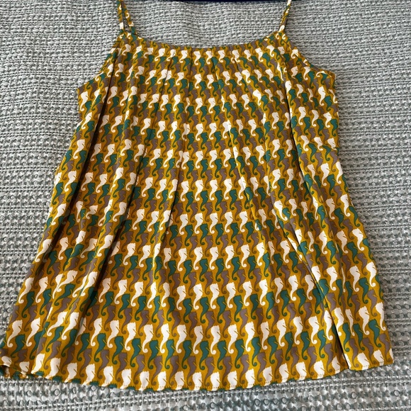 Seahorse Print Spaghetti Strap Top with Adjustable Straps - Picture 1 of 9